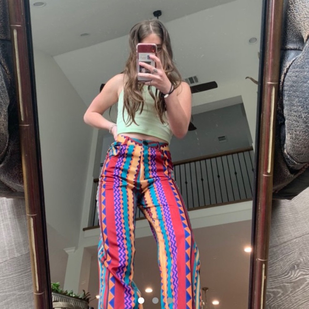 super fun colorful pants size small